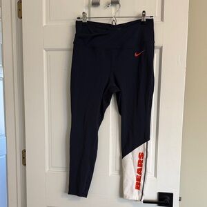 Nike Navy and White Chicago Bears Leggings